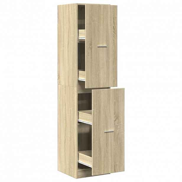 vidaXL Skříňka na léky dub sonoma 40 x 41 x 174,5 cm kompozitní dřevo