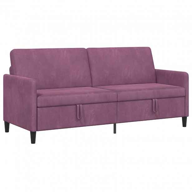 vidaXL Sofa s úložným prostorem Fialová 192 x 78 x 87 cm Polyester