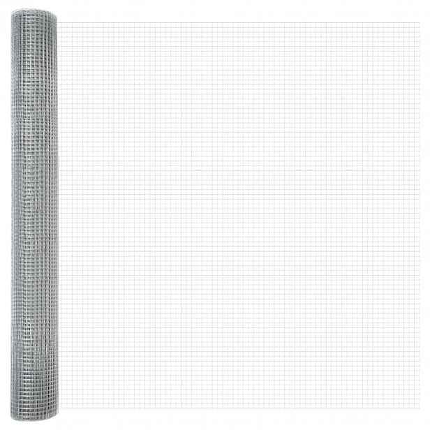 vidaXL Svařovaný drátěný plot 1000 x 120 cm Stříbrná