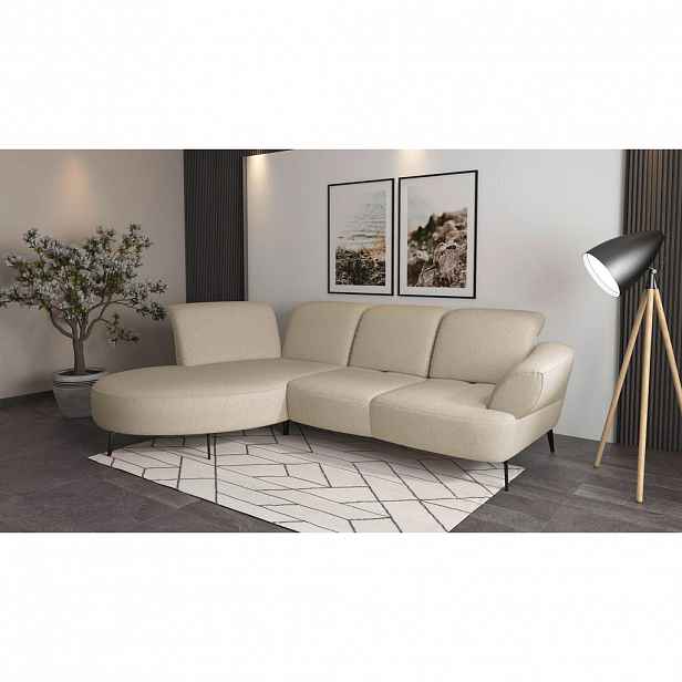 Sit & More ROHOVÁ SEDAČKA, textil, krémová