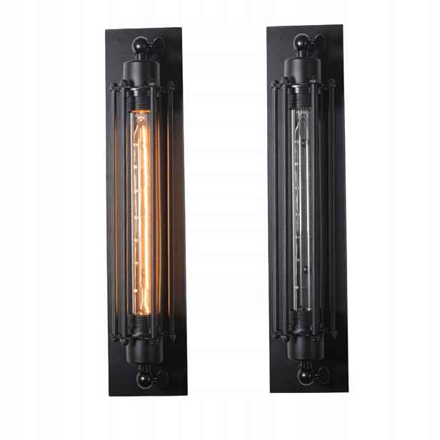 2 X Nástěnné svítidlo do obývacího pokoje E27 retro černé do pokoje