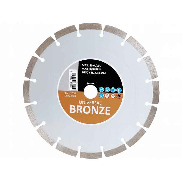 Řezací kotouč Carat Universal Bronze 22,2 x 230 mm