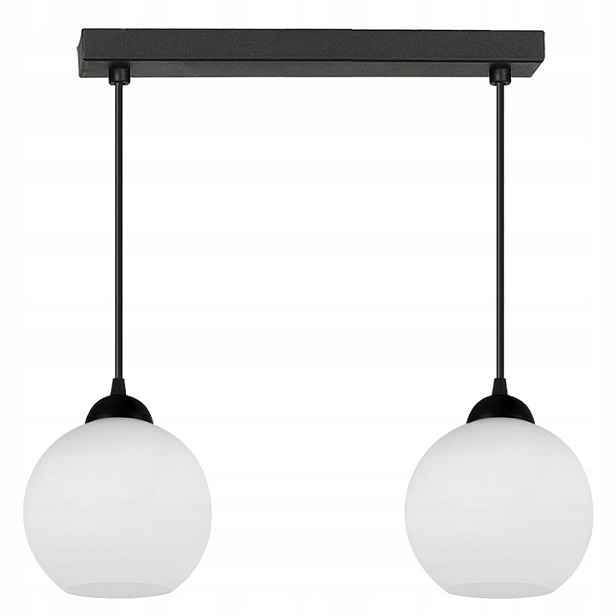 Závěsná Lampa Stropní Lustrová Skleněná S Nastavitelnými Stínidly, Bílé Led