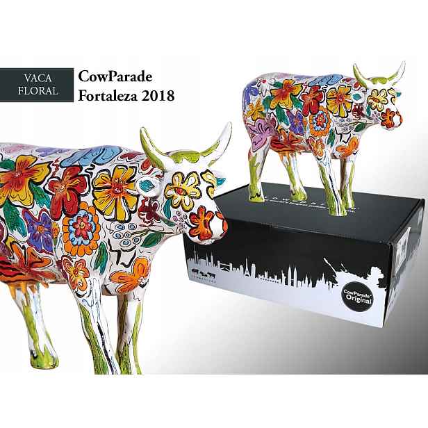 CowParade Fortaleza 2018, Vaca Floral, autor: Sandra Montenegro