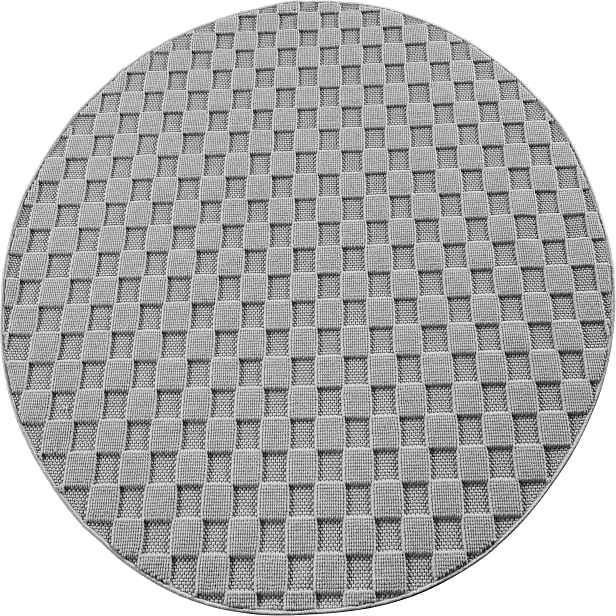 Kusový koberec Helix 2203 silver kruh, 160x160, šedá, chodba / předsíň, Ayyildiz