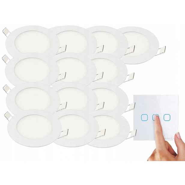 Sada stropních svítidel Halogen 3W 13x Vypínač