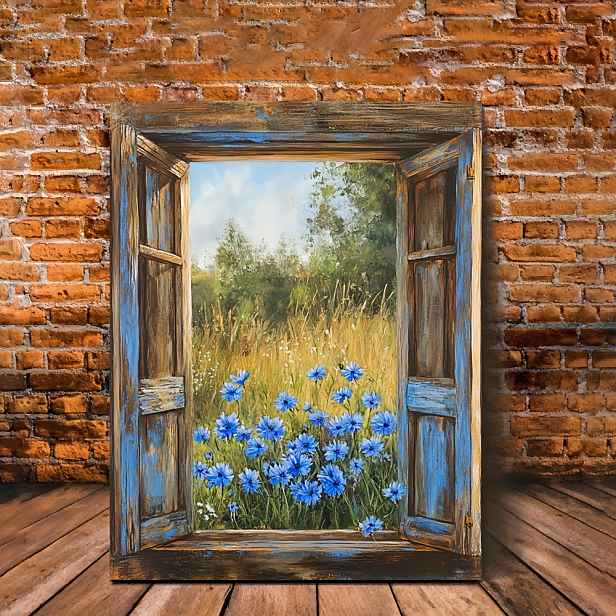 TEMU 2D ploché, 2D ploché, 1 ks zarámovaný obraz na plátně pro dekoraci stěn, o rozměrech 29,97 cm x 39,88 cm, s pampelišek. Rám je navržený tak, aby
