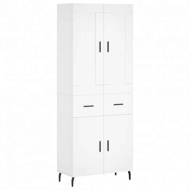 vidaXL Skříň highboard bílá 69,5 x 34 x 180 cm kompozitní dřevo