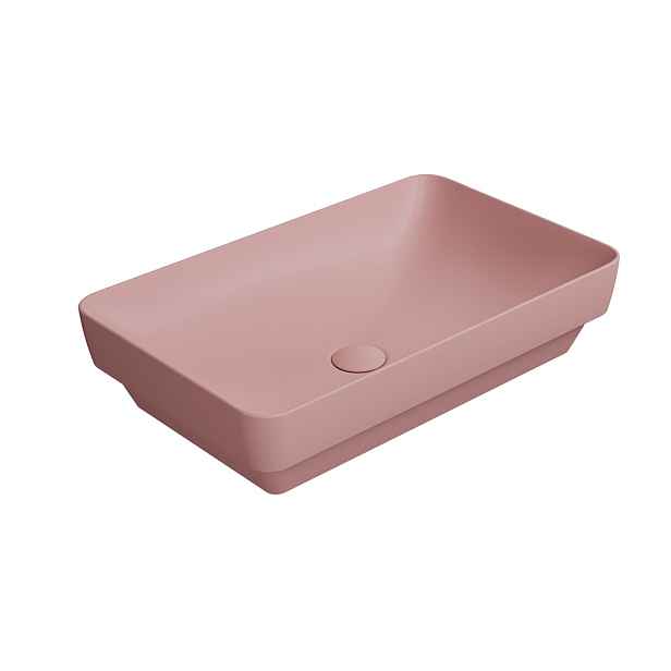 GSI PURA keramické umyvadlo na desku 60x38cm, blush mat