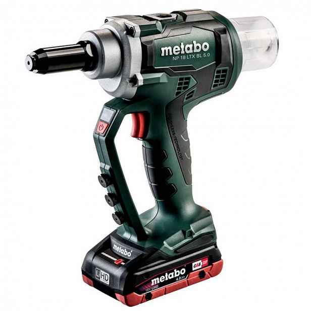 Metabo - 18V AKU nýtovací pistole, 2x aku 4,0 Ah LiHD, nabíječka 619002800