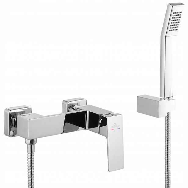 Sprchová Nástěnná Sprchová Baterie Korfu Chrom Diamond, Moderní Design