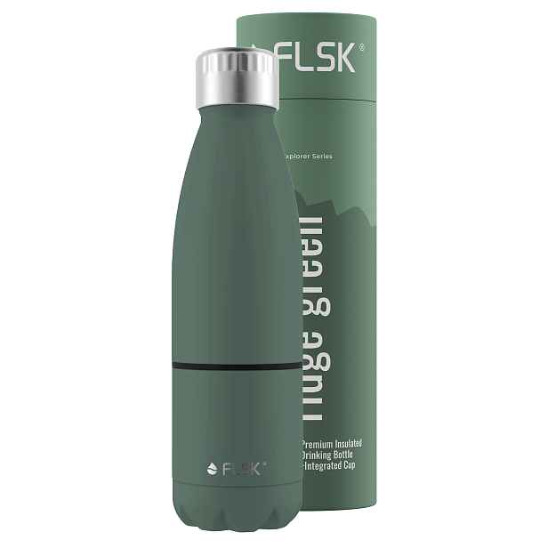 Termoláhev FLSK 2v1 s integrovaným termohrnkem 750ml Barva: ridge green