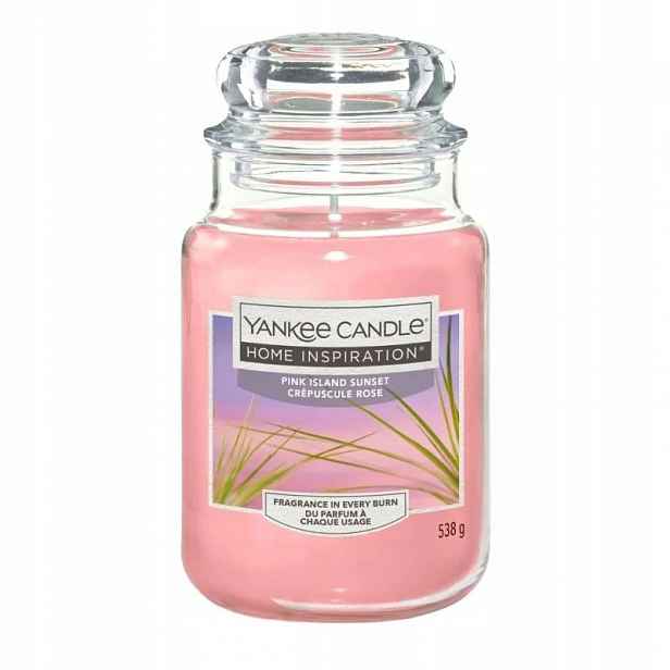 Velká svíčka Pink Island Sunset Home Inspiration Yankee Candle