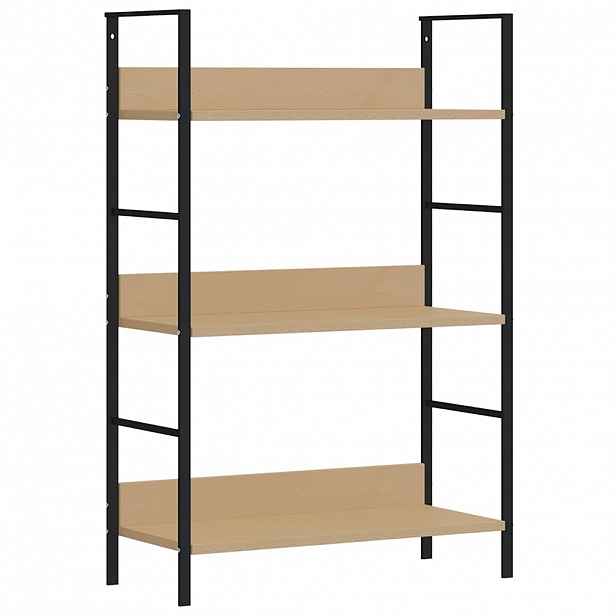 vidaXL Knihovna se 3 policemi dub 60 x 27,6 x 90,5 cm kompozitní dřevo