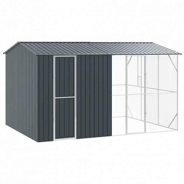 vidaXL Ptačí klec Antracit 430 x 310 x 247 cm Pozinkovaná ocel