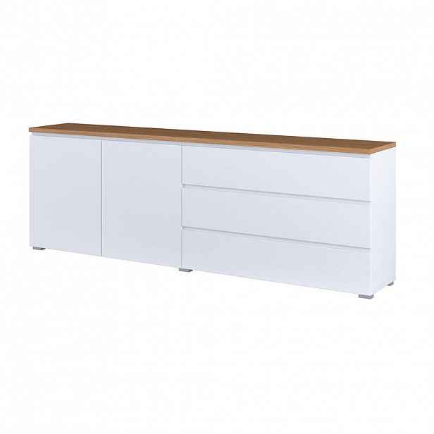 Petits-meubles SIDEBOARD Liko Bílá a dřevo
