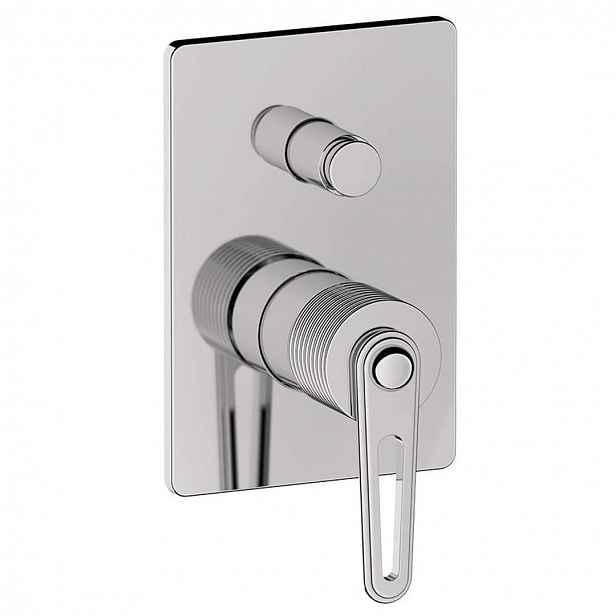 Sapho - Baterie pod omítku, pro 2 spotřebiče, s tělesem, chrom BB042