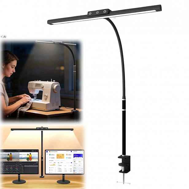 Led stolní lampička na stůl pro čtení nastavitelná 10W Stmívač 3 barvy