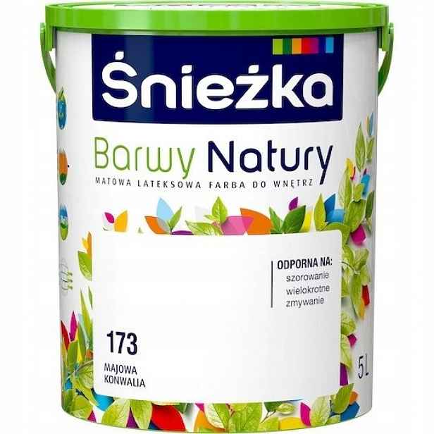 Barva na stěny Śnieżka Barvy přírody 5L Bílá 173