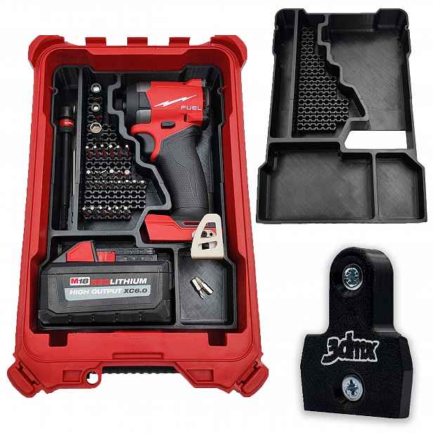 Organizér Vložka Milwaukee Packout pro M18 ONEID3 FID3 Šroubovák Dárek