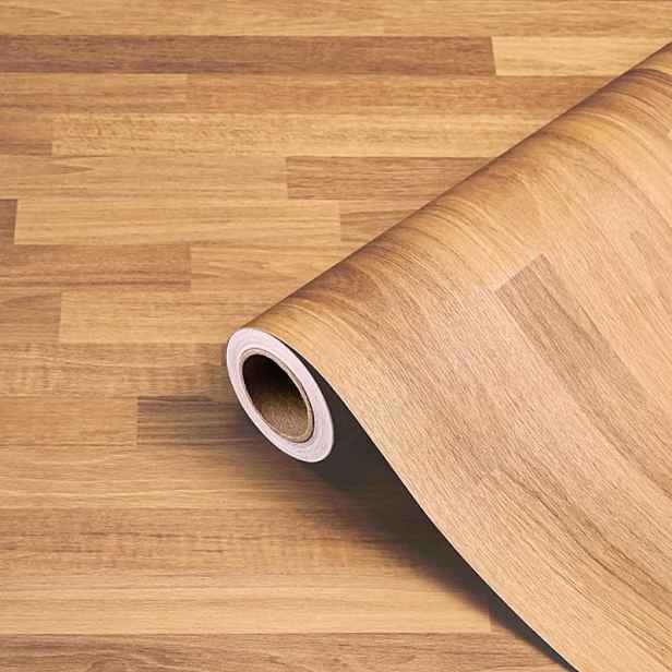 TEMU 1 ks Retro Podlahová Samolepka s Dřevěnou Strukturou - Odolná Samolepicí Vinylová Podlaha na Odlepení a Nalepení, Odolná Samolepicí Tapeta,