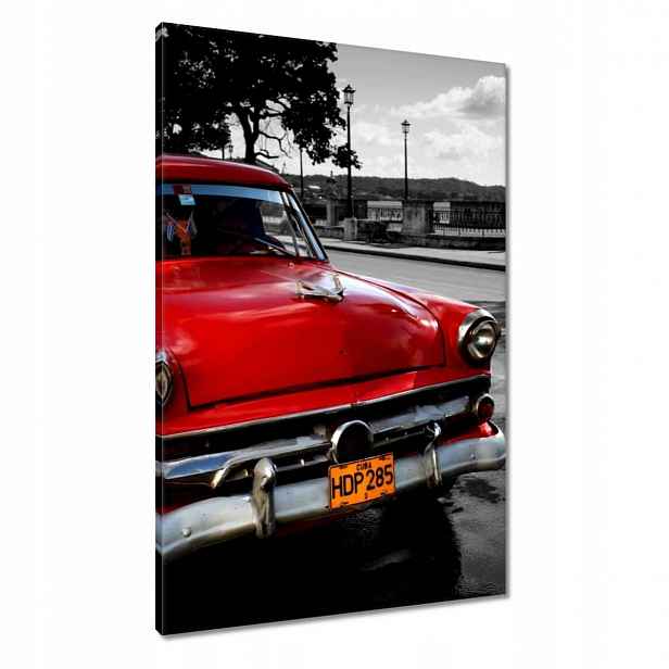 Obrazy 60x90 Kubánské červené auto
