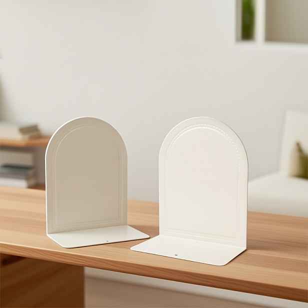 TEMU Pevné kovové zarážky na knihy [Moderní] protiskluzovou základnou, odolné opěrky na knihy pro kancelářský pracovní stůl, studijní stůl, policovou