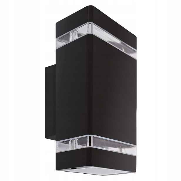 Venkovní nástěnné svítidlo Bruno černé nahoru a dolů 2xGU10 2x35W IP54 Struhm