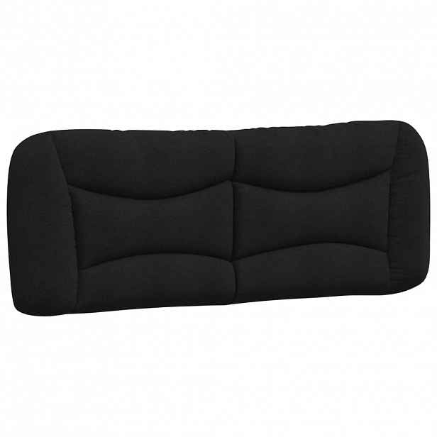 vidaXL Polštář na čelo postele Hvar černý 120 cm textil