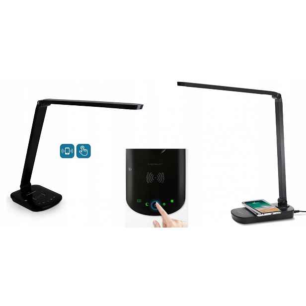 Led Stolní Lampa 8W S Indukční Nabíječkou Usb