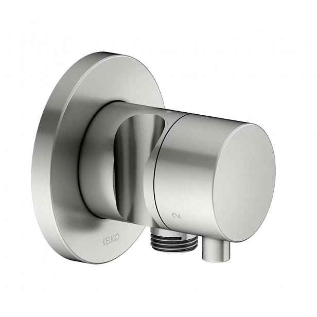 Keuco IXMO Comfort - Přepínací ventil pod omítku, pro 3 spotřebiče, s připojením a držákem sprchy, nerez 59548061201