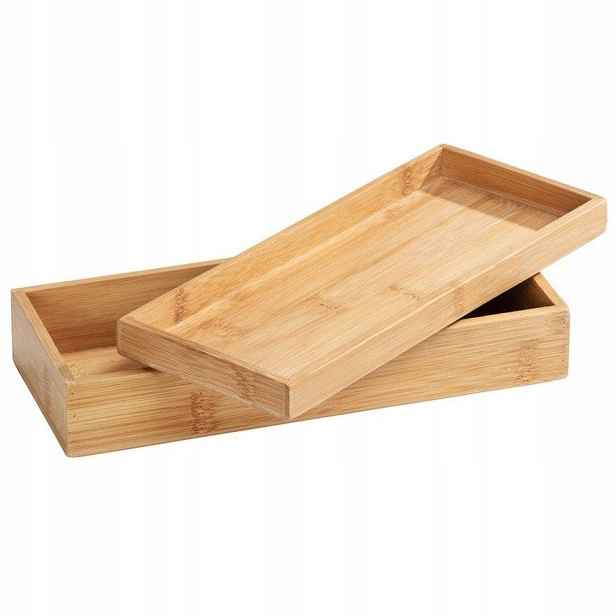 Bambusové Krabičky Organizéry Podnosy x 2ks Wenko