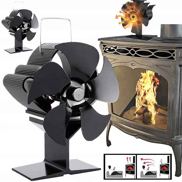 Krbový Ventilátor, Termoelektrický Ventilátor Napájený Teplem, Odolný A Tichý