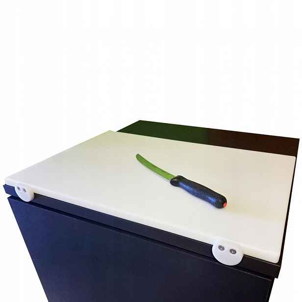 Silné krájecí prkénko se zarážkami na pracovní desku, polyetylen 60 x 30 x 2 cm