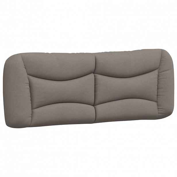 vidaXL Polštář na čelo postele Hvar taupe 120 cm textil