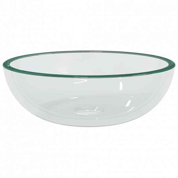 vidaXL Umyvadlo tvrzené sklo 35 x 12 cm průhledné