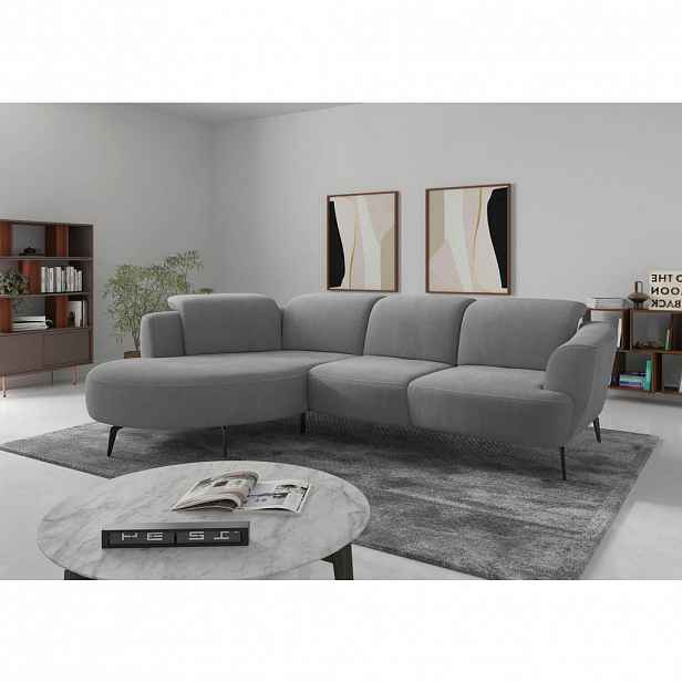 Sit & More ROHOVÁ SEDAČKA, textil, šedá