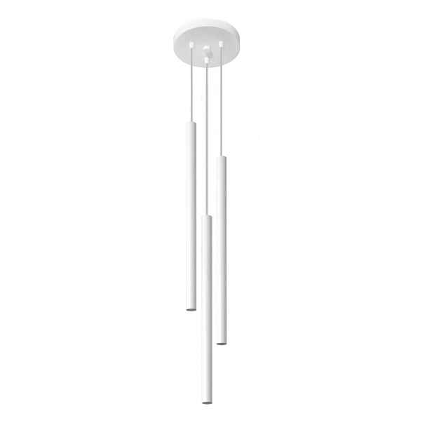 Bílé kovové závěsné svítidlo ø 20 cm Fideus – Sollux