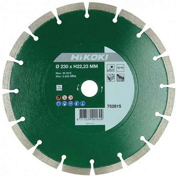 HiKOKI - Diamantový řezný kotouč 230x22,2 mm 752815