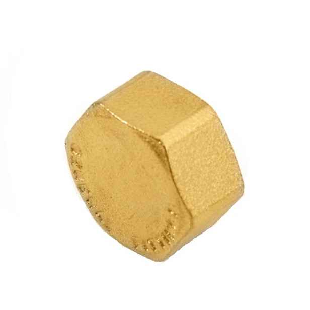 Víčko mosazné 3/4" F