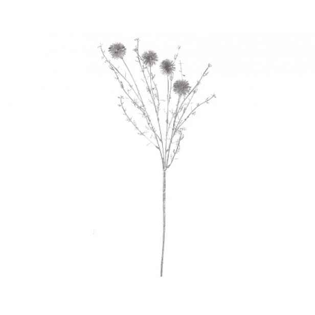 Umělá květina Bodlák 60 cm, stříbrná