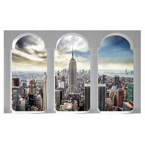 Fototapeta 3D Město New York Pohled Tunel 416x254