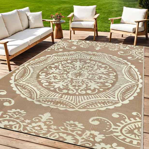 Koberec 150x245CM Oboustranný Boho Beige