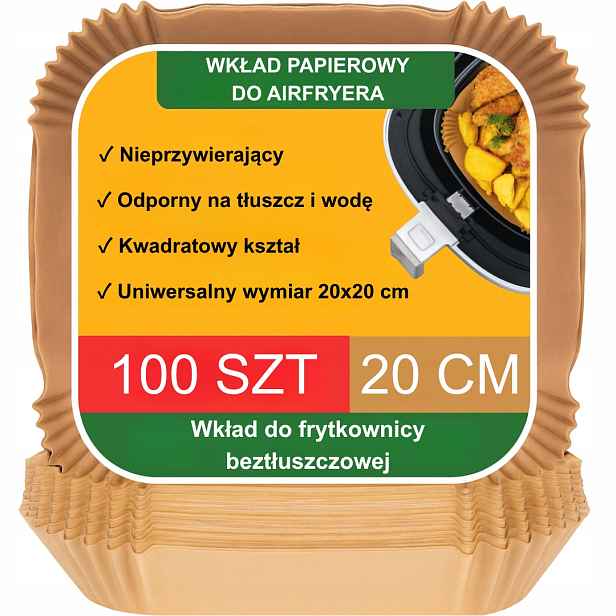 Organizér Do Beztukové Fritézy Na Pečení Air Fryer 100 Ks