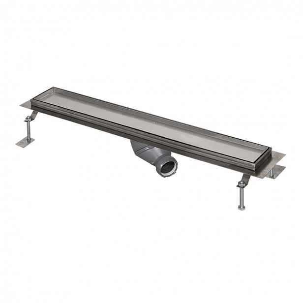 Sanela - Sprchový žlab pro dlažbu, do prostoru, délka 75 cm, nerez SLKN 09