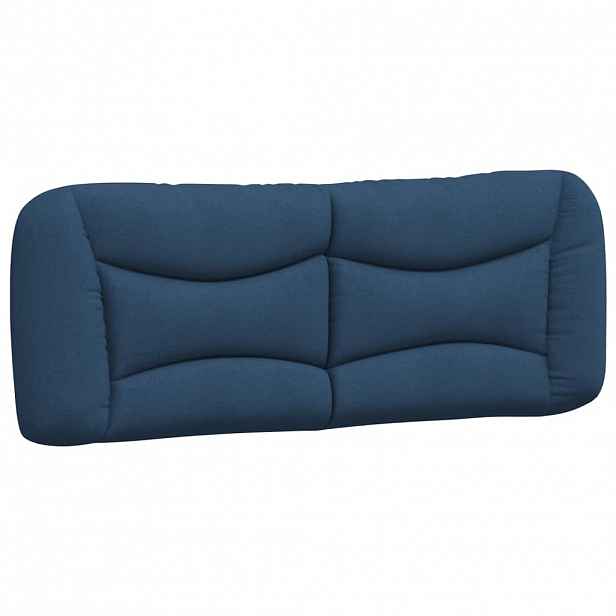 vidaXL Polštář na čelo postele Hvar modrý 120 cm textil