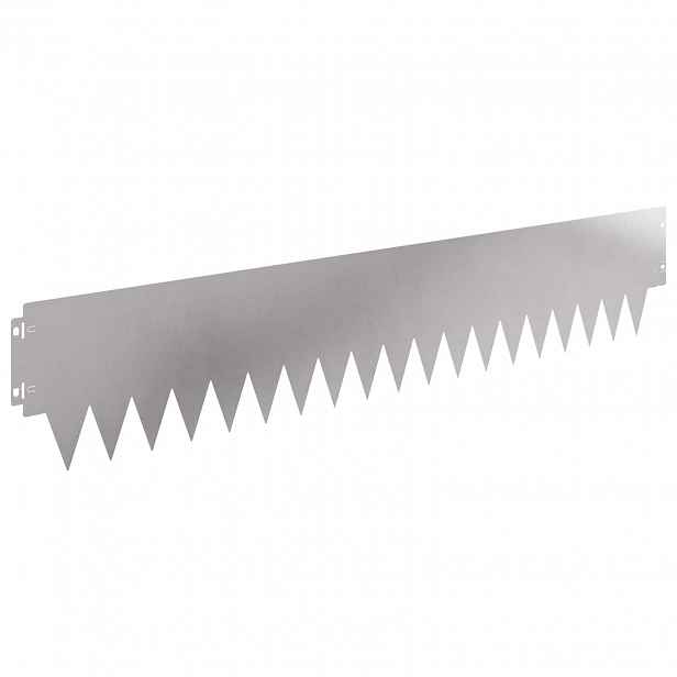 vidaXL Okraj trávníku 30 ks 103 x 20 cm Ocel Stříbrná
