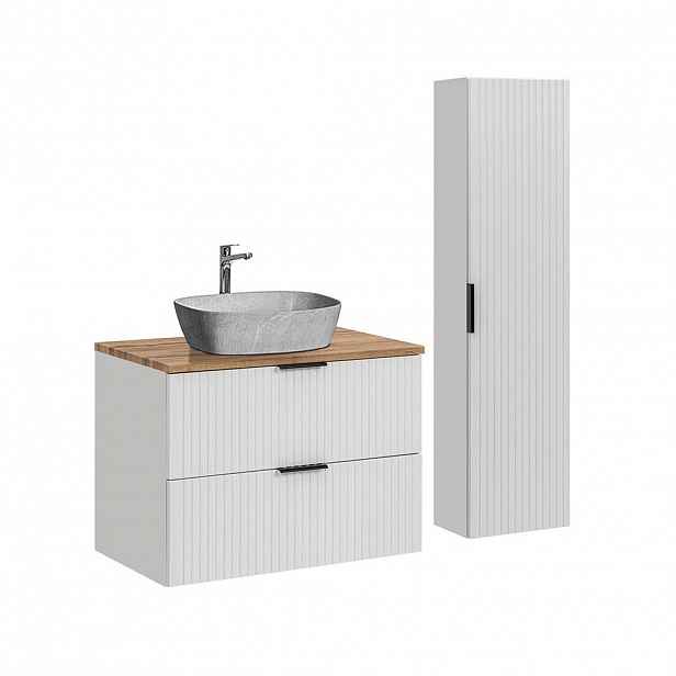Petits-meubles KOUPELNOVÝ NÁBYTEK 80.6cm Adriel 2er-Set Bílá