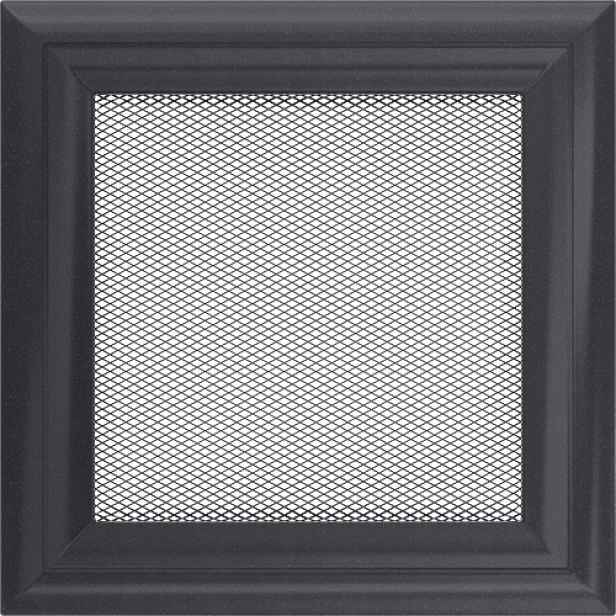 Větrací Krbová Mřížka Malovaná Oskar 17x17 Grafitová