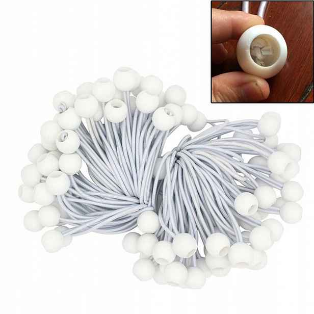 Elastická Šňůrka Gumička Pro Upevnění Plachty Stan 16CM 100 Ks